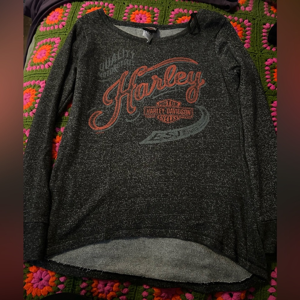 Harley-Davidson Gray Long Sleeve Shirt